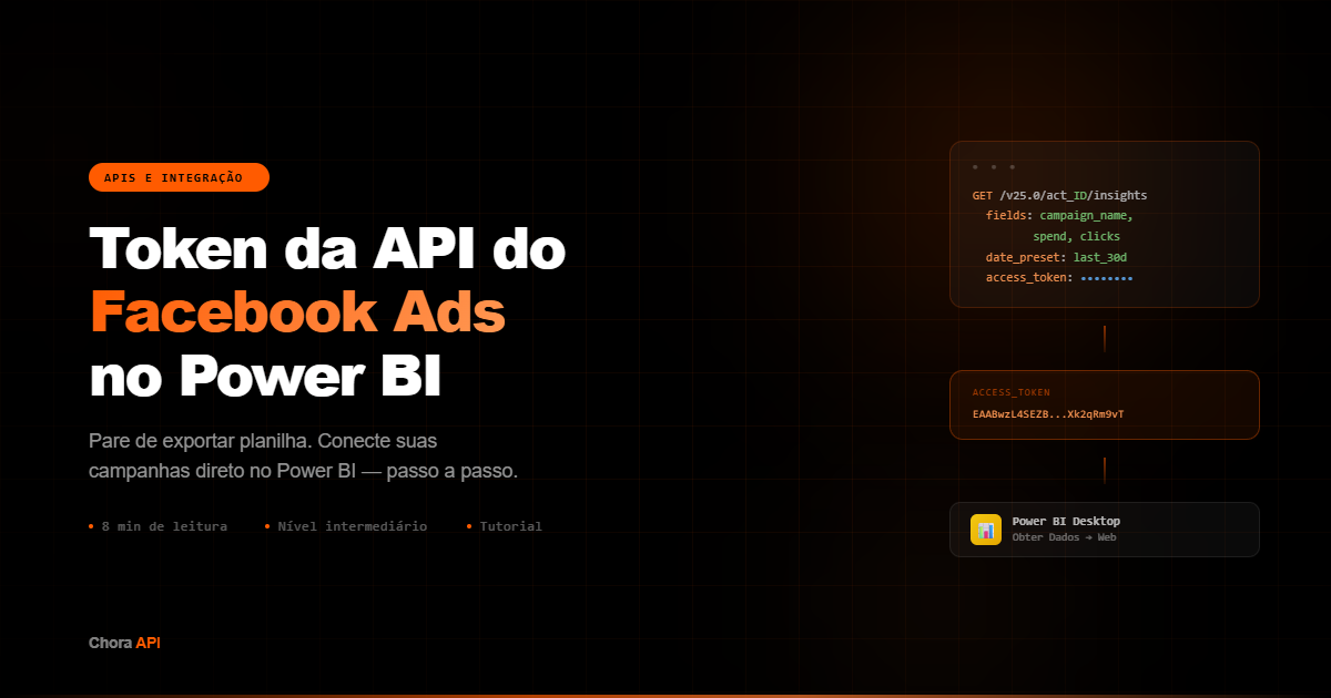 Token da API do Facebook Ads no Power BI
